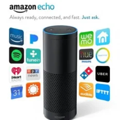 New Amazon Echo Smart Speaker with Voice Recognition - Black