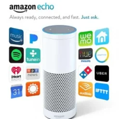 New Amazon Echo Smart Speaker with Voice Recognition - White