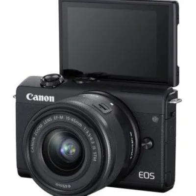 Online Canon EOS M200 Mirrorless Digital Camera with 15-45mm Lens (Black) and Video/Vlogging Bundle. Includes: SanDisk 64GB Ultra SDXC Memory Card, 50†Professional Tripod, 6.5†Tabletop Tripod, and Much More.