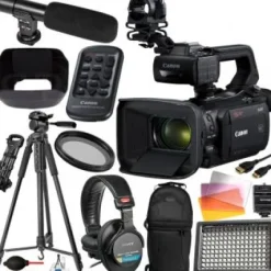 Best Canon XA55 UHD 4K30 Camcorder with Dual-Pixel Autofocus - 3668C002 and Essential Video Accessory Bundle