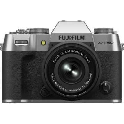 Sale Fujifilm X-T50 Mirrorless Camera with XC 15-45mm f/3.5-5.6 Lens (Silver)