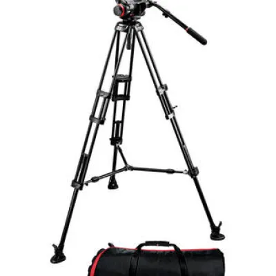 Clearance manfrotto 504HD Head w/536 3-Stage Carbon Fiber Tripod System