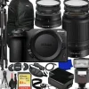Discount Nikon Z30 Mirrorless Camera with 16-50mm & 50-250mm Lenses + SanDisk 64GB Extreme SDXC, Universal Speedlite, 60â€ Tripod, 2x Batteries, Sling Backpack & Much More (33pc Bundle)