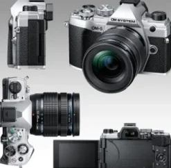 Clearance Ultimaxx Olympus OM-5 Camera with 12-45mm Lens Bundle (Silver) - Includes: 32GB Extreme Memory Card, 4PC Macro Close-Up Filter Kit, LED Light Kit & More (26pc Bundle)