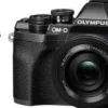 New Olympus OM-D E-M10 Mark IV Mirrorless Camera with 14-42mm EZ Lens (Silver) & ED 40-150mm f/4-5.6 R Lens (Black)